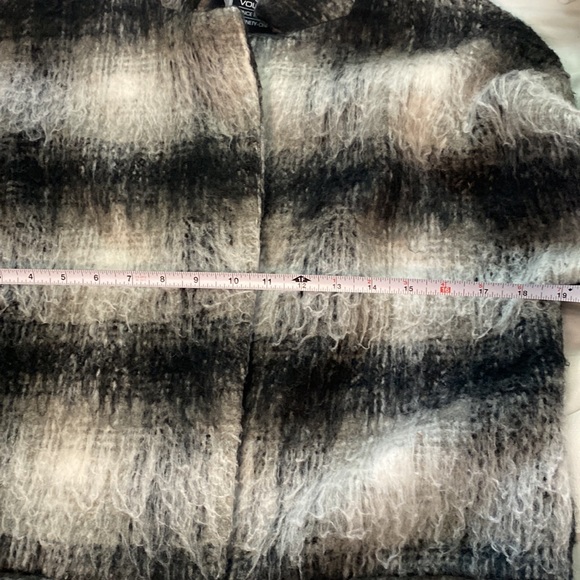 Volcom Stone striped long wool blend jacket Medium/Large - Picture 9 of 12